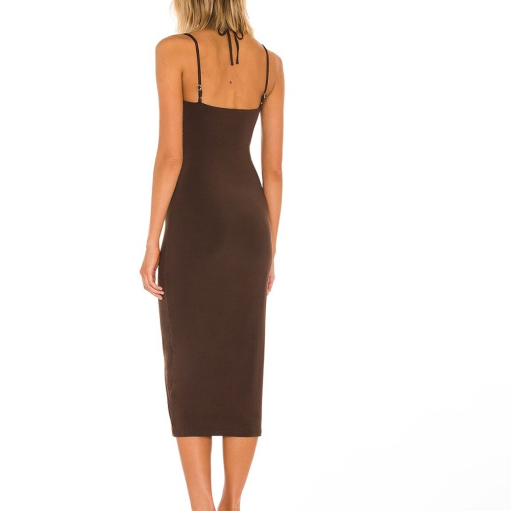 REVOLVE Lovers + Friends Fiona midi dress - brown Slip Dress Spaghetti Strap - Picture 2 of 10